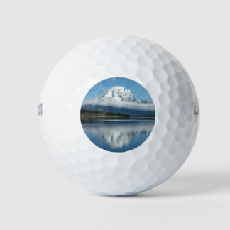 Pelotas De Golf Reflejo del Monte Moran en Grand Teton