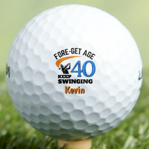 Pelotas De Golf Regalo 40º Cumpleaños para Compañero de Trabajo Di