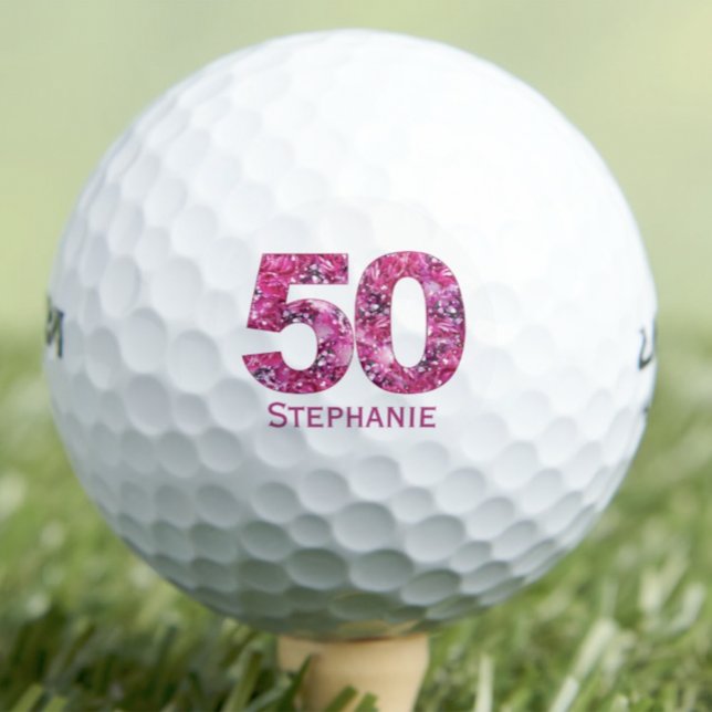 Pelotas De Golf Regalo 50 de Floral rosa para mamá - Estilo elegan (Subido por el creador)