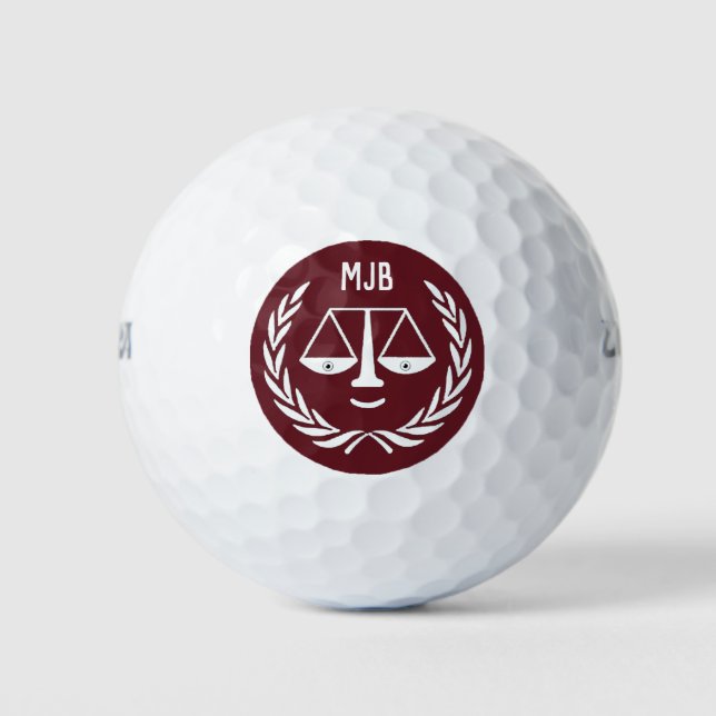 Pelotas De Golf Regalo de abogado personalizado (Anverso)