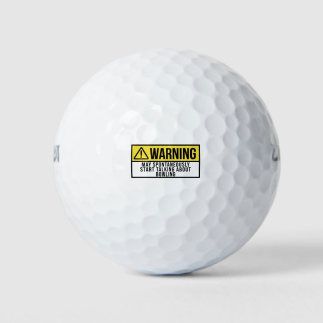Pelotas De Golf Regalo de boliche - Diciendo graciosamente a Bowle (Anverso)