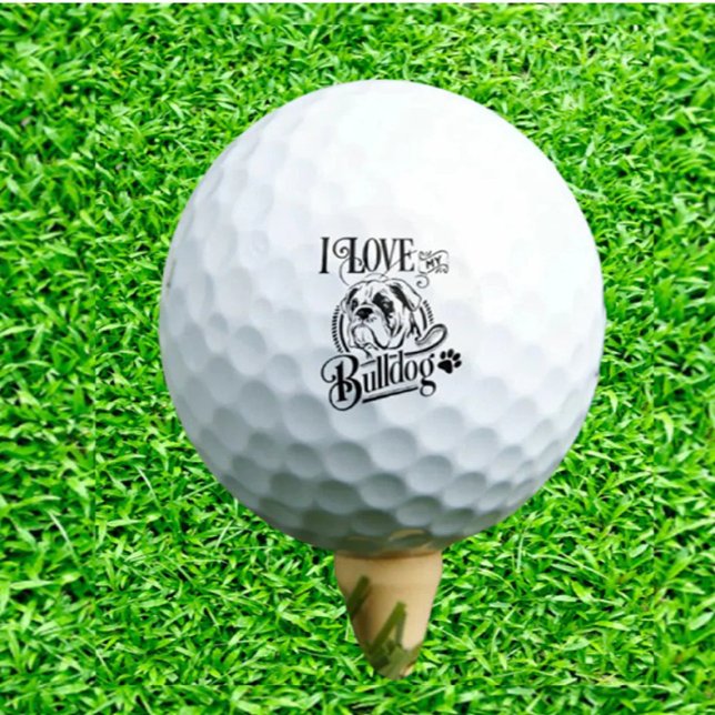 Pelotas De Golf Regalo de bulldog (I Love My Bulldog Golf: Unleash Your Passion on the Course!)