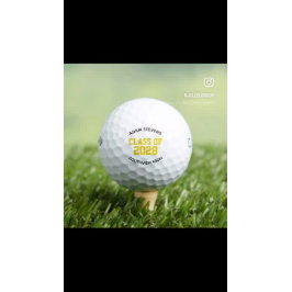 Pelotas De Golf Regalo de clase de Graduado de Varsity Blue Light