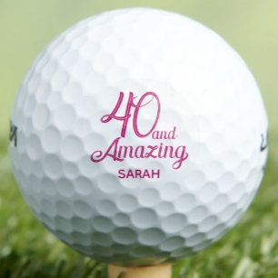 Pelotas De Golf Regalo de cumpleaños 40 para compañera de trabajo