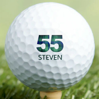 Pelotas De Golf Regalo de cumpleaños 55 amigo personalizado a cuad