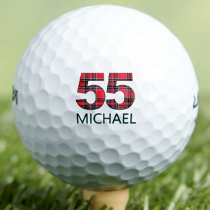 Pelotas De Golf Regalo de cumpleaños 55 - Elegante 55 años de colo
