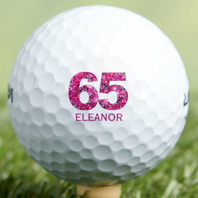 Pelotas De Golf Regalo de cumpleaños 65 para abuela - 65 flores ro (Subido por el creador)