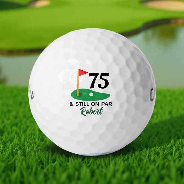 Pelotas De Golf Regalo de cumpleaños 75 personalizado para golfist (Subido por el creador)