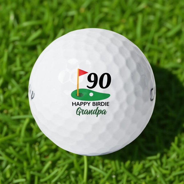 Pelotas De Golf Regalo de cumpleaños 90 personalizado para golfist (Subido por el creador)