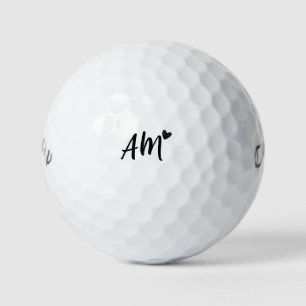 Pelotas De Golf Regalo de Cumpleaños con Iniciales Personalizables