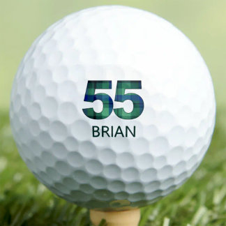 Pelotas De Golf Regalo de cumpleaños número 55 para marido a cuadr