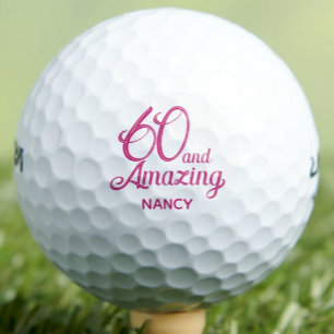 Pelotas De Golf Regalo de cumpleaños número 60 para compañero de t