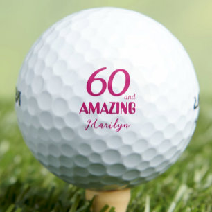 Pelotas De Golf Regalo de cumpleaños número 60 para compañero de t