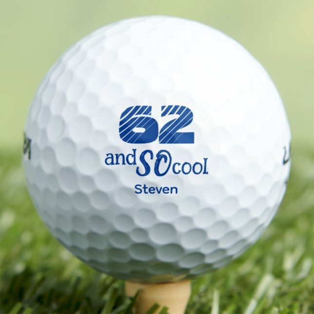 Pelotas De Golf Regalo de cumpleaños número 62 para él Cool 62 Div (Subido por el creador)