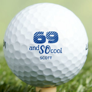 Pelotas De Golf Regalo de cumpleaños número 69 para él, azul perso