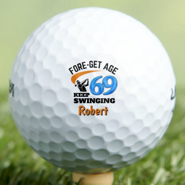 Pelotas De Golf Regalo de cumpleaños número 69, recuerdo genial az (Subido por el creador)