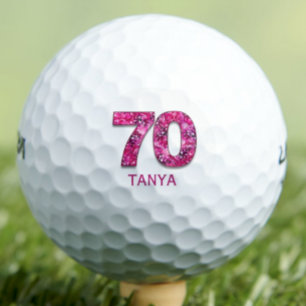Pelotas De Golf Regalo de cumpleaños número 70 para mejor amiga –