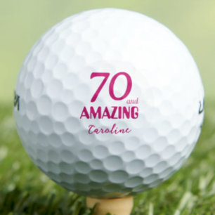 Pelotas De Golf Regalo de cumpleaños número 70 para tía - Increíbl