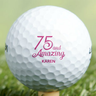Pelotas De Golf Regalo de cumpleaños número 75 para amigo divertid