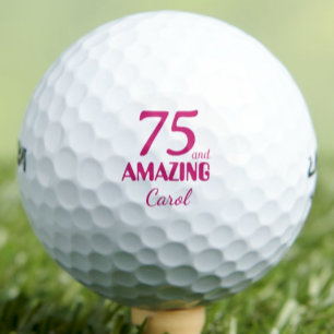 Pelotas De Golf Regalo de cumpleaños número 75 para compañero de t