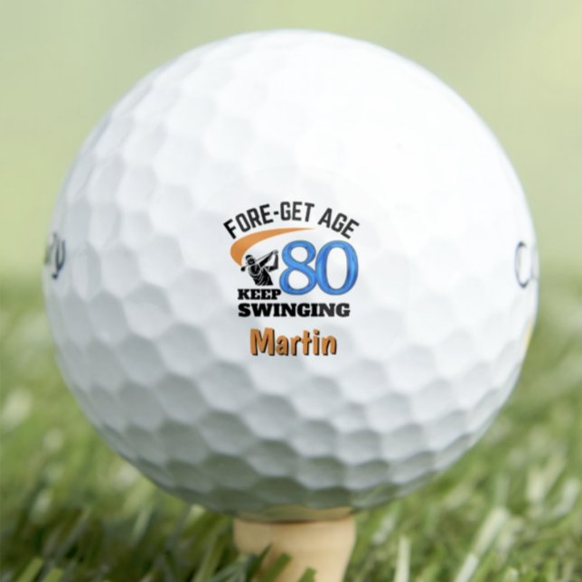 Pelotas De Golf Regalo de cumpleaños número 80 para suegro Olvídat (Subido por el creador)