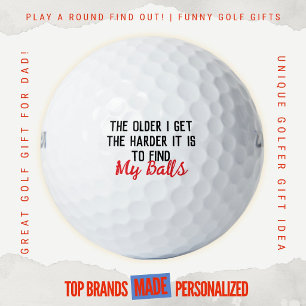 Pelotas De Golf Regalo de Cumpleaños para Hombres Chiste Divertido