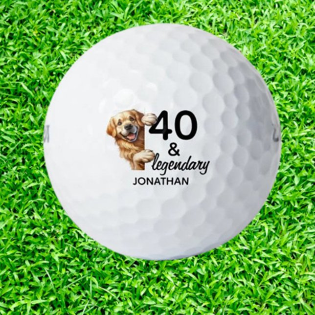 Pelotas De Golf Regalo de cumpleaños para Labrador (Celebrate a birthday with Labrador-themed golf balls—thoughtful, unique gifts for dog lovers wh)