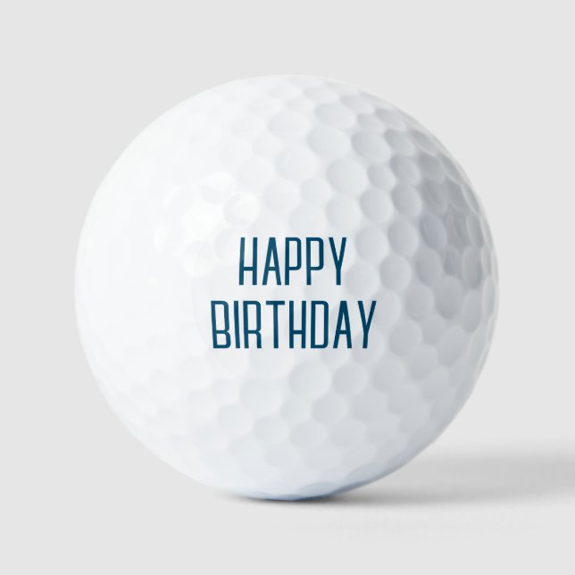 Pelotas De Golf Regalo de cumpleaños único (Anverso)