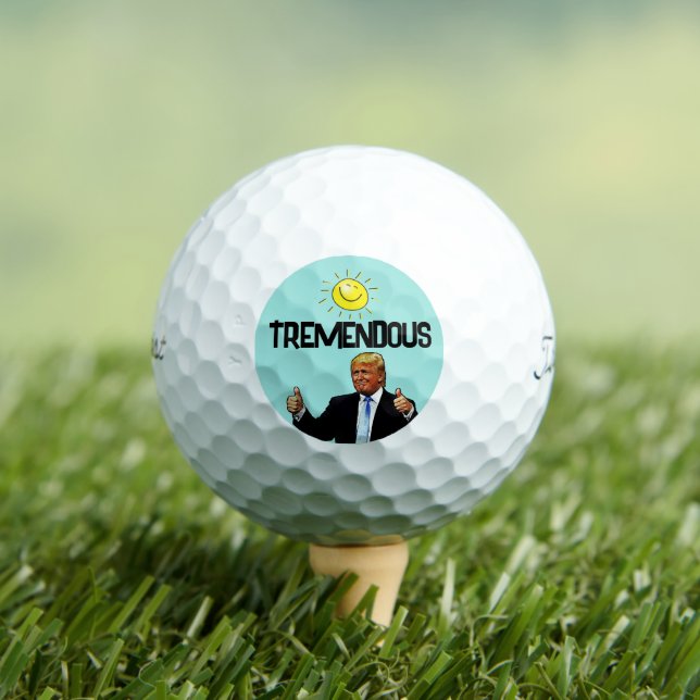 PELOTAS DE GOLF REGALO DE DONALD TRUMP FUNNY GOLF BALLS NAVIDADES (Camiseta in situ)