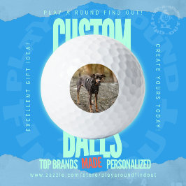 Pelotas De Golf Regalo de foto personalizada real para golfistas T