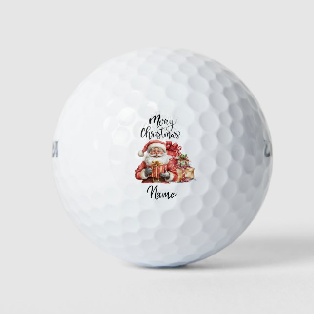 Pelotas De Golf Regalo de golf de Santa Claus con Navidades para g (Anverso)