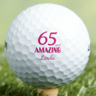 Pelotas De Golf Regalo de Golf Rosa para Cumpleaños 65 - 65 y Asom