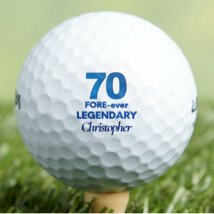 Pelotas De Golf Regalo de golfista de cumpleaños 70, legendario 70