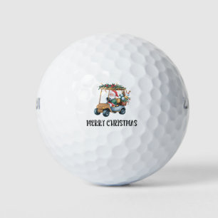 Pelotas De Golf Regalo de Navidad de golf con Santa Golfer conduci