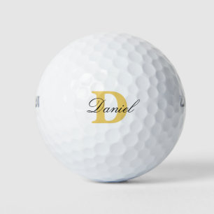 Pelotas De Golf Regalo de nombre personalizado inicial del monogra