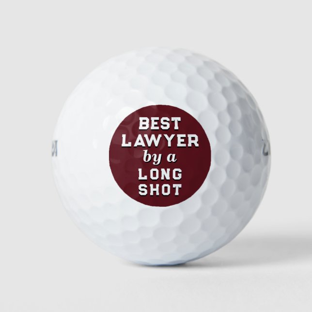 Pelotas De Golf Regalo de Novedad para Abogado (Anverso)