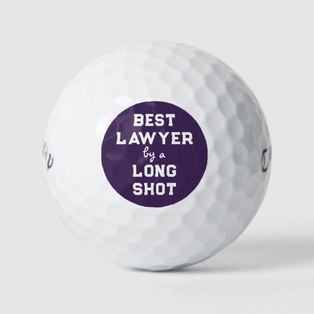 Pelotas De Golf Regalo de Novedad para Abogado (Anverso)
