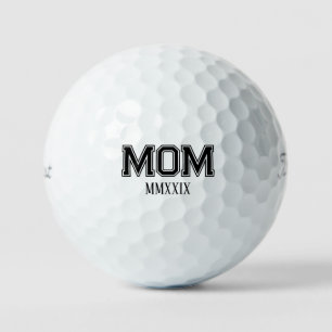 Pelotas De Golf Regalo de Numerales Romanos 'Mamá' Personalizable