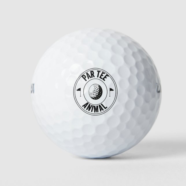 Pelotas De Golf Regalo de papá de golf de Par-Tee Animal (Anverso)