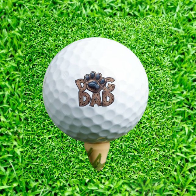 Pelotas De Golf Regalo de papá de perro (Perfect Gift for the Dog Dad Who Loves Golf!)