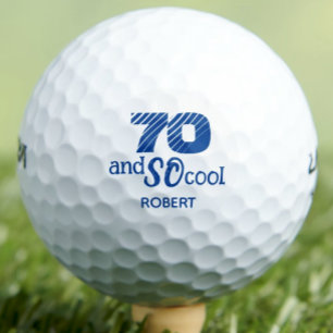 Pelotas De Golf Regalo de payaso de cumpleaños 70 - Guay azul 70 a
