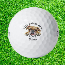 Pelotas De Golf Regalo de Personalizar de bulldog papá
