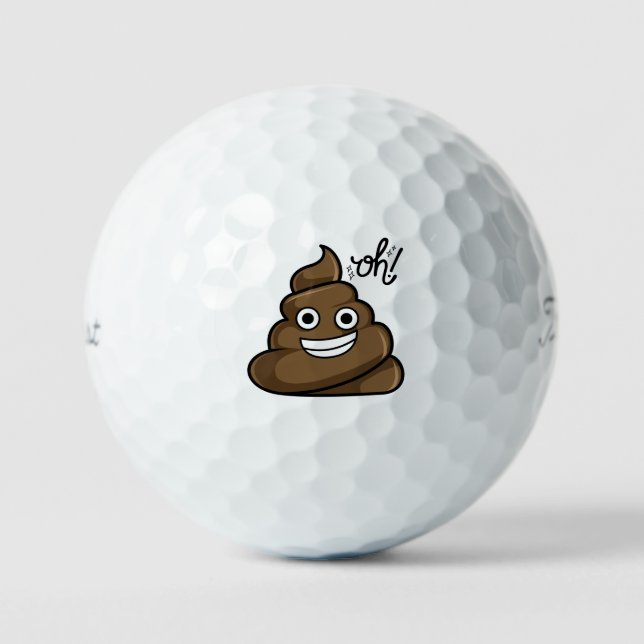 Pelotas De Golf Regalo de poop (Anverso)