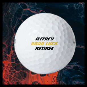 Pelotas De Golf Regalo de retiro de nombre de retiro