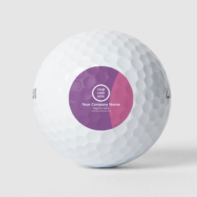 Pelotas De Golf Regalo de sleek Personalizado Business Logo person (Anverso)