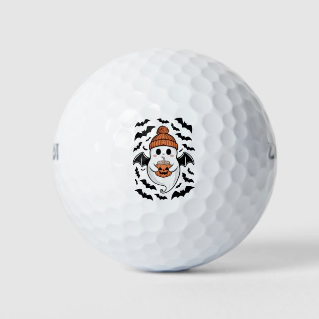 Pelotas De Golf Regalo de temporada espeluznante de Halloween (Anverso)
