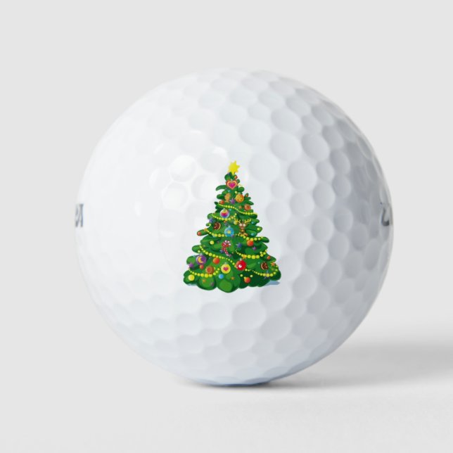 Pelotas De Golf Regalo de vacaciones (Anverso)