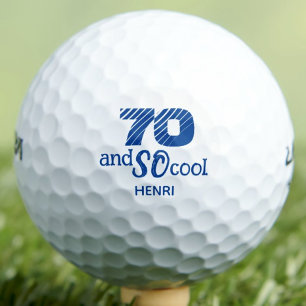 Pelotas De Golf Regalo del abuelo de cumpleaños 70 - Guay azul 70