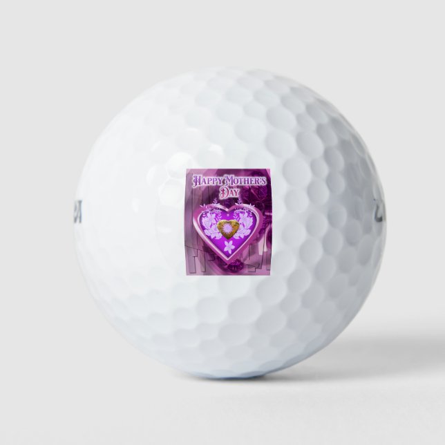 Pelotas De Golf Regalo del Feliz Día de la Madre (Anverso)