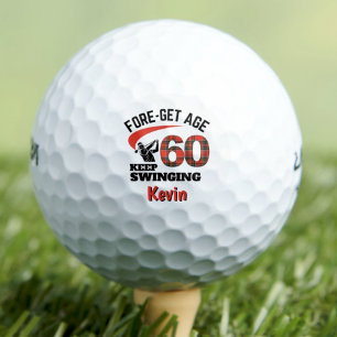 Pelotas De Golf Regalo divertido para los 60 años para un compañer
